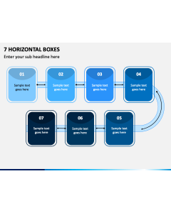 7 Horizontal Boxes PPT Slide 1