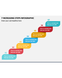 7 Increasing Steps Infographic PPT Slide 1