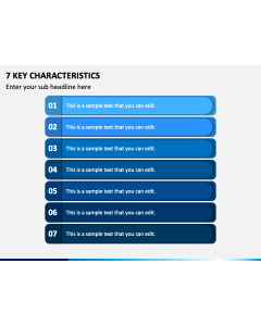 7 Key Characteristics PPT Slide 1
