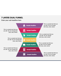 7 Layers Dual Funnel PPT Slide 1