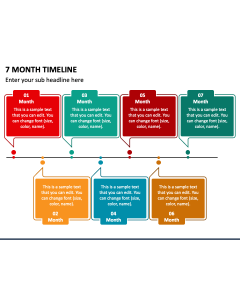 7 Month Timeline PPT Slide 1