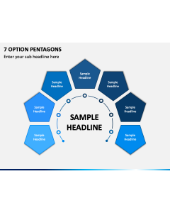 7 Option Pentagons PPT Slide 1