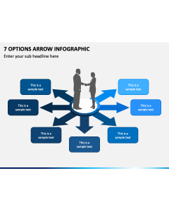 7 Options Arrow Infographic PPT Slide 1