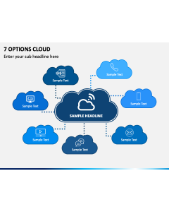 7 Options Cloud PPT Slide 1