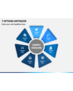 7 Options Heptagon PPT Slide 1