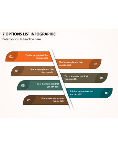 7 Options List Infographic PPT Slide 1