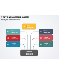 7 Options Modern Diagram PPT Slide 1