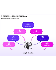 7 Options - Stylish Diagram PPT Thumbnail