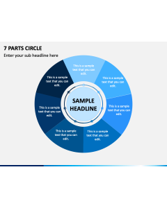 7 Parts Circle PPT Slide 1