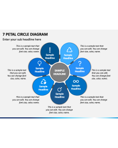 7 Petal Circle Diagram PPT Slide 1