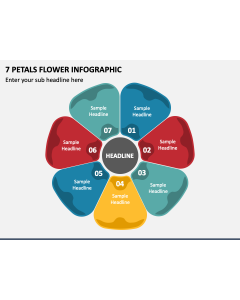 7 Petals Flower Infographic PPT Slide 1