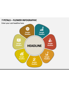 7 Petals - Flower Infographic PPT Slide 1