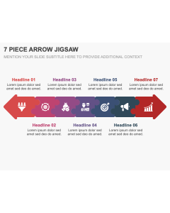 7 Piece Arrow Jigsaw PPT Thumbnail