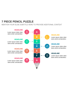 7 Piece Pencil Puzzle PPT Thumbnail