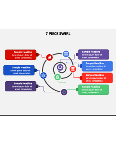 7 Piece Swirl PPT Slide 1