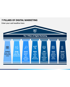 7 Pillars of Digital Marketing PPT Slide 1