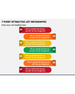 7 Point Attractive List Infographic PPT Slide 1