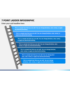 7 Point Ladder Infographic PPT Slide 1