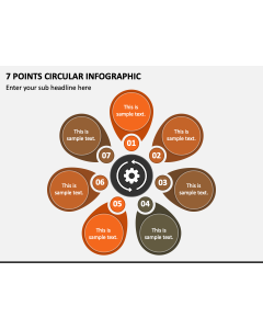 7 Points Circular Infographic PPT Slide 1
