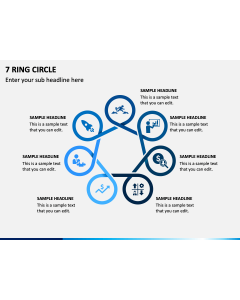 7 Ring Circle PPT Slide 1