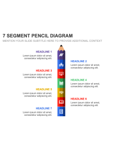 7 Segment Pencil Diagram PPT Thumbnail
