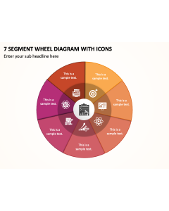 7 Segment Wheel Diagram with Icons PPT Slide 1