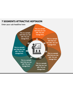 7 Segments Attractive Heptagon PPT Slide 1