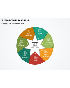7 Stage Circle Diagram PPT Slide 1