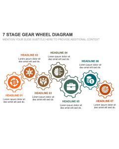 7 Stage Gear Wheel Diagram PPT Thumbnail