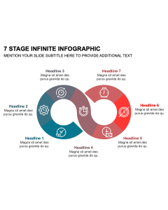 7 Stage Infinite Infographic PPT Thumbnail