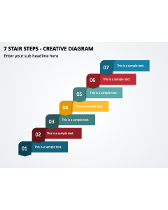 7 Stair Steps - Creative Diagram PPT Slide 1