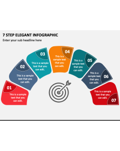 7 Step Elegant Infographic PPT Slide 1