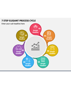 7 Step Elegant Process Cycle PPT Slide 1