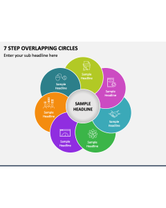 7 Step Overlapping Circles PPT Slide 2
