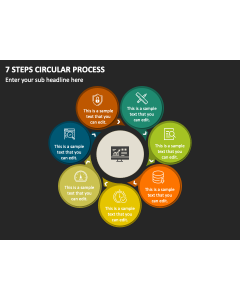 7 Steps Circular Process PPT Slide 1