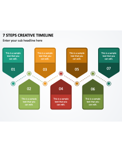 7 Steps Creative Timeline PPT Slide 1