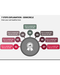 7 Steps Explanation - Semicircle PPT Slide 1