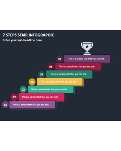7 Steps Stair Infographic PPT Slide 1