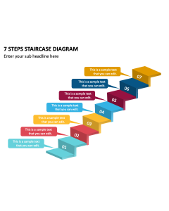 7 Steps Staircase Diagram PPT Slide 1