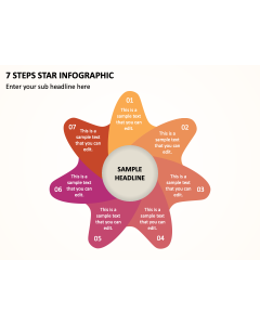 7 Steps Star Infographic PPT Slide 1