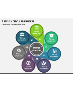 7 Stylish Circular Process PPT Slide 1