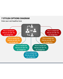 7 Stylish Options Diagram PPT Slide 1