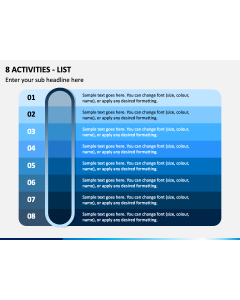 8 Activities List PPT Slide 1