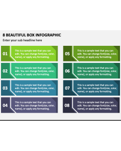 8 Beautiful Box Infographic PPT Slide 1