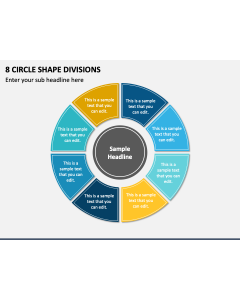 8 Circle Shape Divisions PPT Slide 1