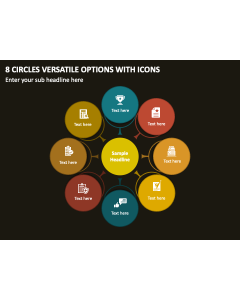 8 Circles Versatile Options with Icons PPT Thumbnail