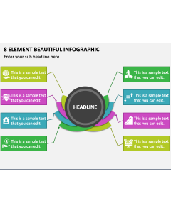 8 Element Beautiful Infographic PPT Slide 1
