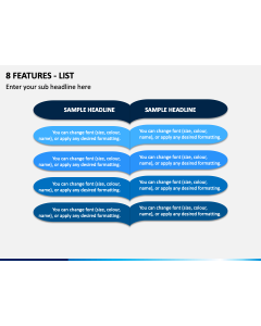 8 Features List PPT Slide 1