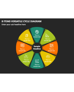 8 Items Versatile Cycle Diagram PPT Thumbnail