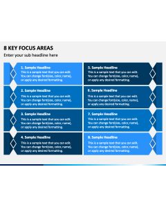 8 Key Focus Areas PPT Slide 1